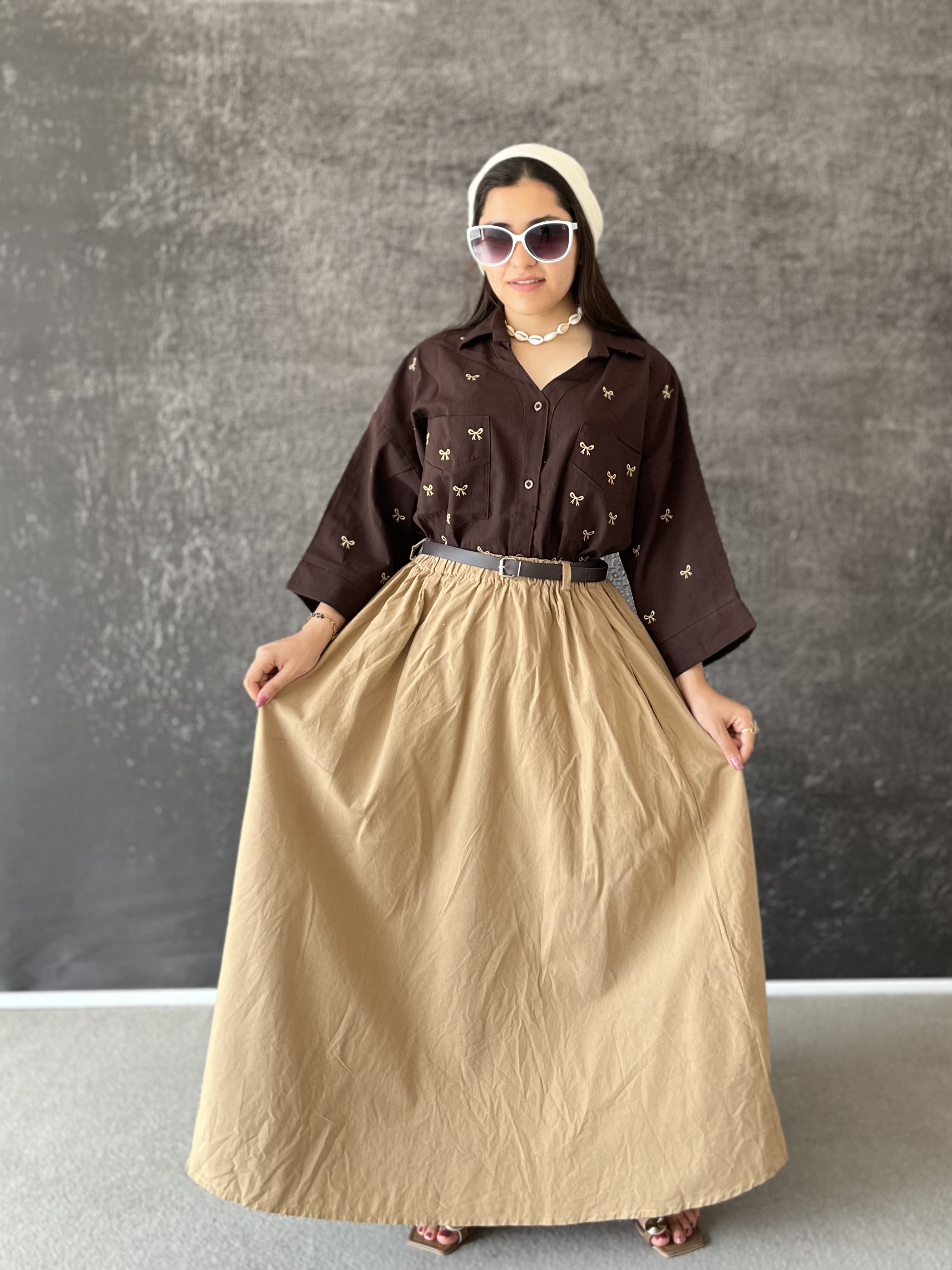 شومیز لینن گلدوزی زنانه